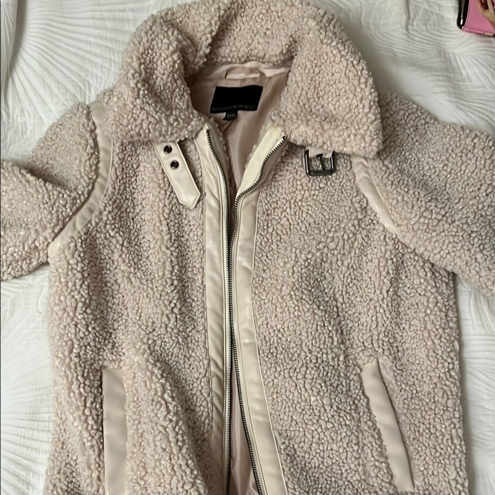 Beige Sherpa Jacket
